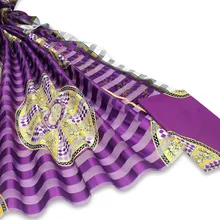 Последние Африканские Восковые узоры атласная шелковая ткань для платья креативная цифровая печать восковая атласная шелковая ткань 4+ 2 ярдов/партия XM101908