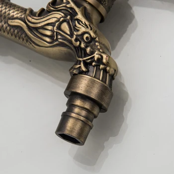 

Accessories Tap Wall Mounted Decorative Water Faucet Single Hole Garden Practical Zinc Alloy Antique Bronze Bibcock Small