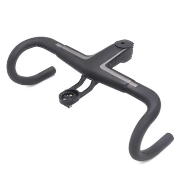 

2019 T800 Carbon Handlebar 28.6mm/31.8mm Integrated Bar Road Bicycle Handlebar matt black OD2 stem