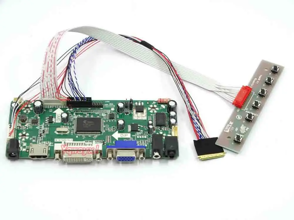 Yqwsyxl плата управления монитор Комплект для B156HW01 V.7 V7 B156HW02 HDMI+ DVI+ VGA ЖК-светодиодный экран управления Лер драйвер платы