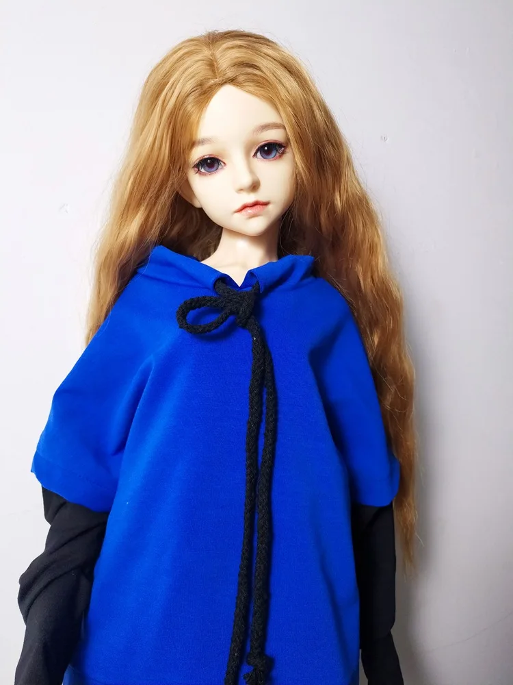 Bjd sd кукольная одежда 1/3, 1/4, 1/6, кукольные топы, детская одежда, хлопковый свитер для мужчин и женщин, штаны, костюм, маленькая кукольная игрушка - Цвет: Blue jacket