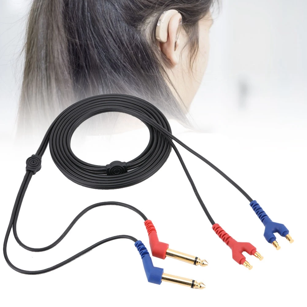 Новейший универсальный Аудиометр кабель для наушников для медицинских наушников тест проводимости воздуха щит растяжение изгиб слуха тест er черный