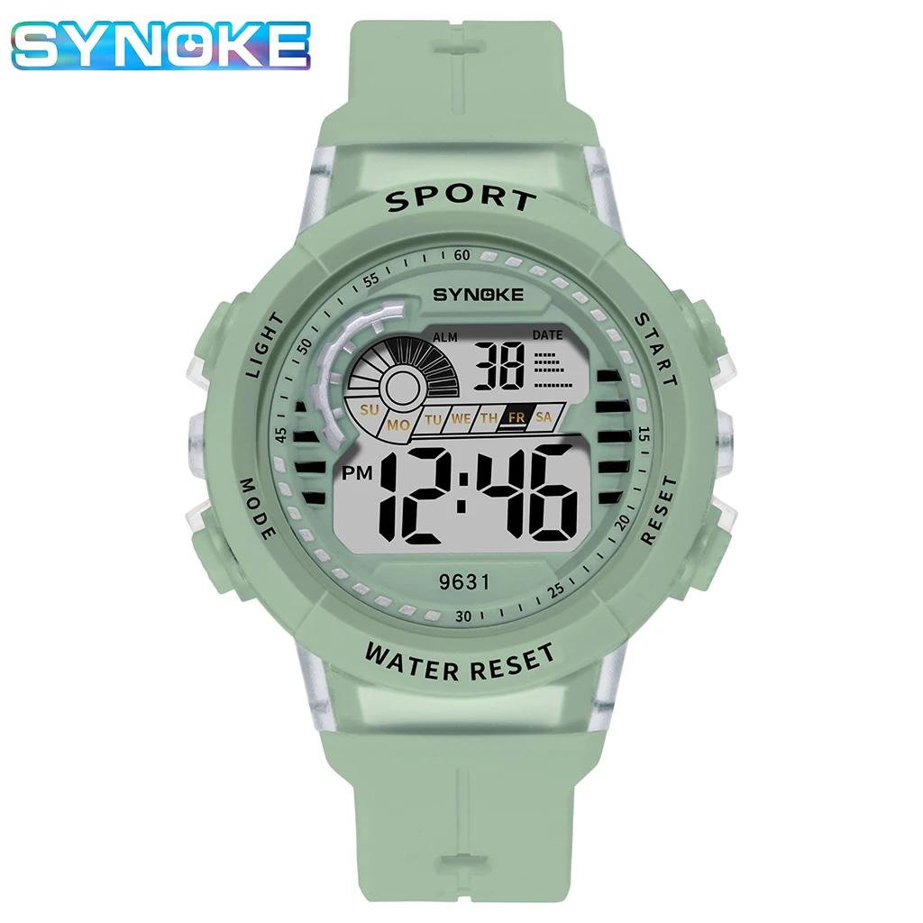 Girls Watches Alarm-Clock SYNOKE Sports Waterproof Luminous Kids Boys 50M LED Relgio