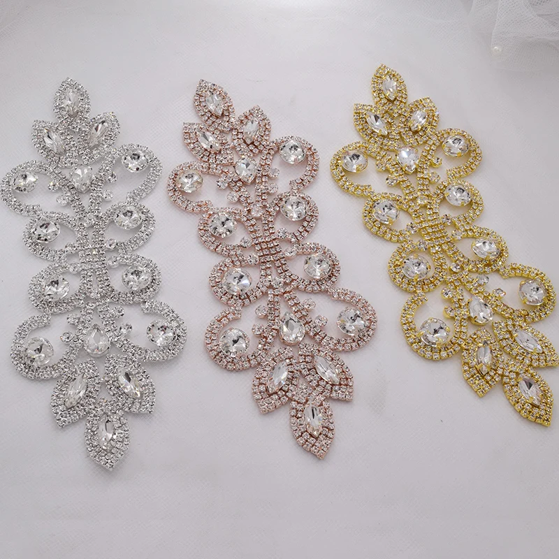 Crystal dress belt applique  (1)