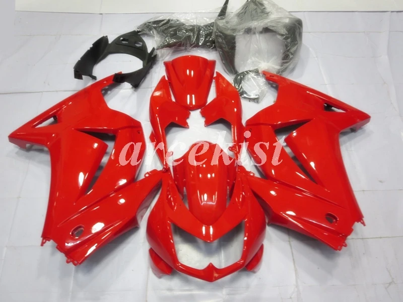 4 подарки ABS Обтекатели комплект подходит для Kawasaki Ninja 250 EX250 ZXR250 2008- 08 09 10 11 12 13 14 Кузов Набор красный глянцевый