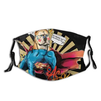 

protective mask with filter People Won't Recognize Me Super Dog Camouflage anti dust PM2.5 reuse adult teen child girl