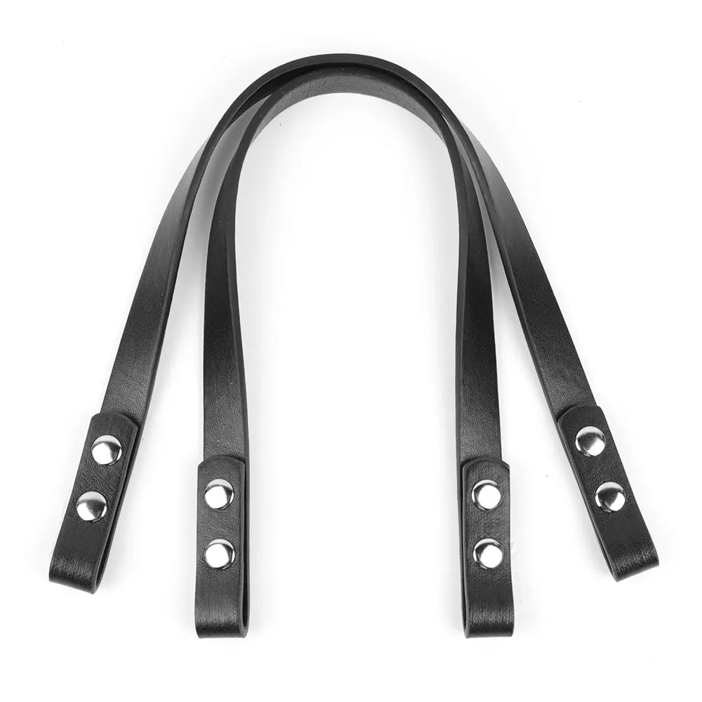 40CM Snap Button Handle Strap PU Leather Shoulder Bag Belt