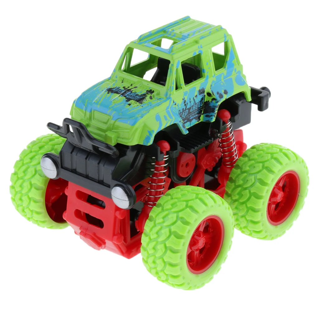 Monster Trucks Friction Powered Cars For Kids, Inertia Car Toy Birthday Gift