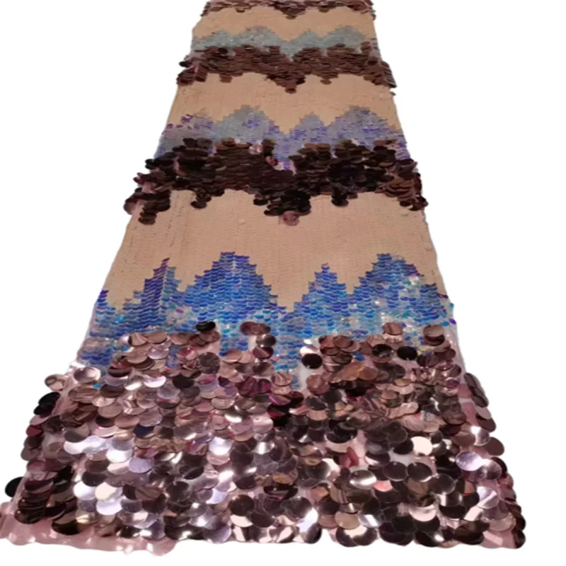 

Multicolor African Lace Fabric Embroidery French Lace Fabric 2022 High Quality Sequin Tulle Lace Fabric For Wedding Party Dress