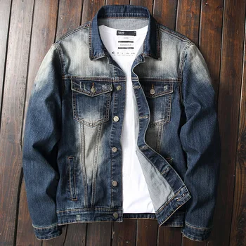 

2020 Fashion Men's Denim Jackets Men cotton Mens Jean Jacket Brand Spring Autumn Outwear Male Cowboy top Coats dropshipping