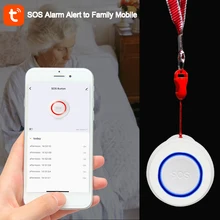 Bouton poussoir Tuya Smart Life, wi fi, Sos, alarme d'urgence pour personnes handicapées ou âgées, soins pour personnes âgées, signaux Sos
