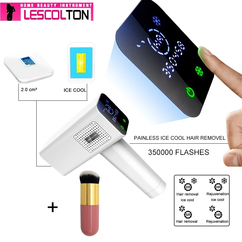Lescolton 6в1 5в1 4в1 IPL лазерная Машинка для удаления волос лазерный эпилятор постоянный Депилятор Электрический 1900000 импульсный - Цвет: Icecool 4in1