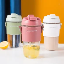 Water Cup Female Summer Net Red Fairy Cup with Straw Plastic Kettle Bottle Portable Cup Water Bottles