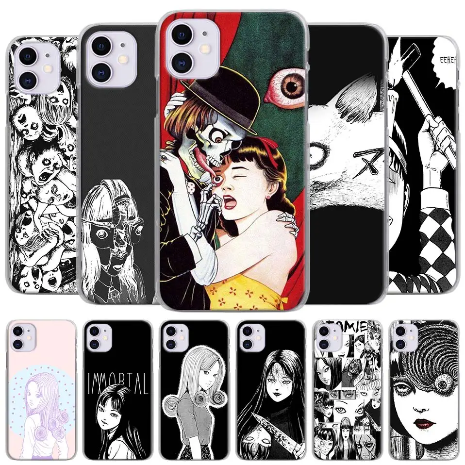 Junji Ito Tees чехлы для Apple iPhone 11 Pro Max X XR XS MAX 7 8 6 6s Plus 5 5S SE Жесткий Чехол|Бамперы| |