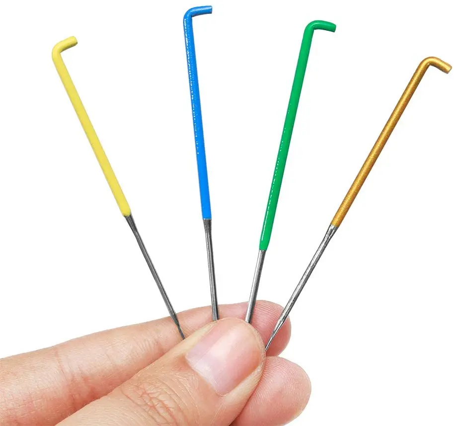 LMDZ Wool Felting Supplies Felting Needles Kit Needle Felting Tool with Plastic Box for Wool Felting (Cone,Red,S)