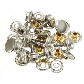 

30pcs Cap Screw Kit Stainless steel For Tent Boat Marine Waterproof Applicable Practical Tools
