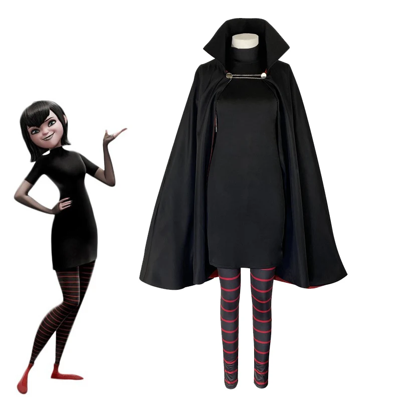 Hotel Transylvania Mavis Dracula Cosplay Costume With Cloak