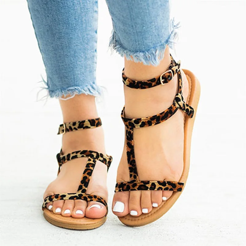 

Summer shoes sandals female flat casual shoes woman T-strap solid women sandals 2019 solid sandals women shoes sandalias mujer
