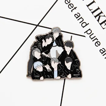 

1 Pcs Kpop Bangtan Boys Badge New Album Pin Brooch Accessories Jewelry For Clothes Backpack Decoration Fans Collection