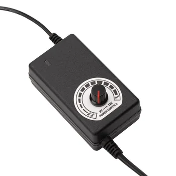 

Adjustable AC/DC Adapter 24W 12V 2A Led Strip Power Supply US Plug DIN889