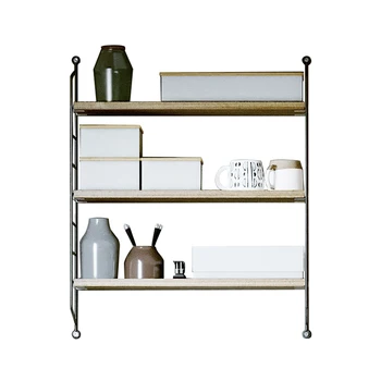 

shelving without perforating living room TV wall decoration partition wall hanging bedroom wall hanging wall bookshelf