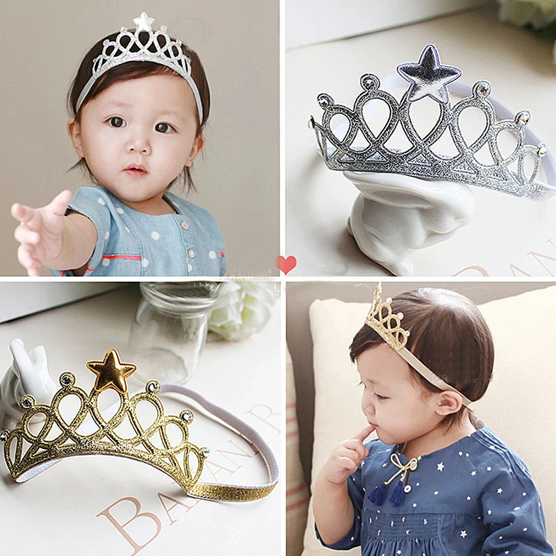 Новинка 2019 года милая детская эластичная повязка на голову для девочек корона