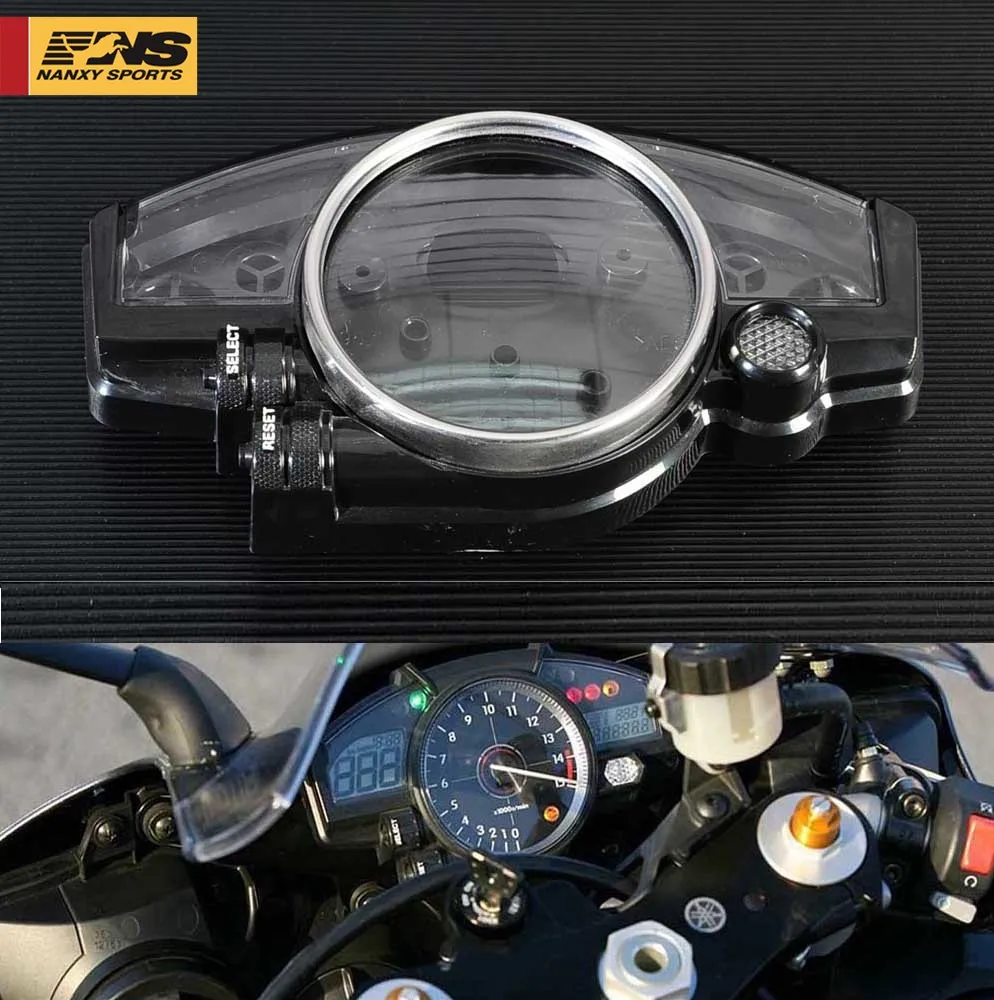 Nuoxintr Motorcycle Black Abs Plastic Speedometer Gauge Tachometer Case