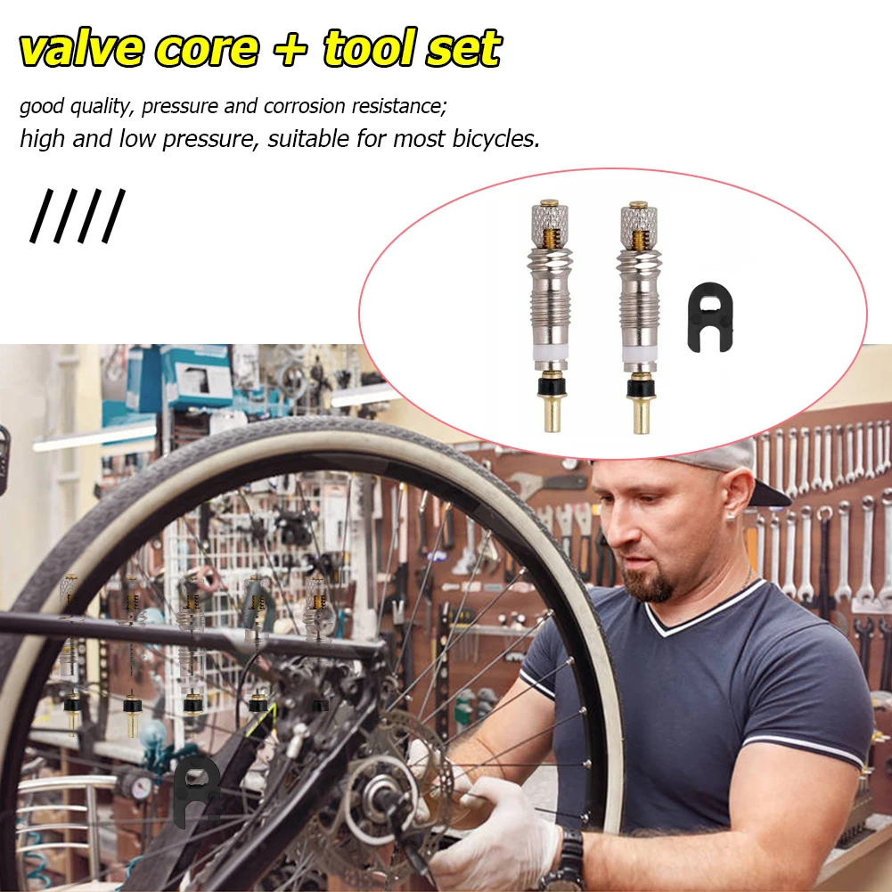 2/5/10pcs Brass French Presta Valve Cores Mountain Road Bike Repair Parts /ND