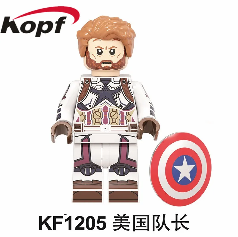 KF1205 Without Box KF6103 строительные блоки для мальчиков, мини звездный свет, а-поезд, кирпич, королева МэВ хомеландер, глубокий черный Нуар, фигурки, игрушки для детей - Цвет: KF1205 Without Box