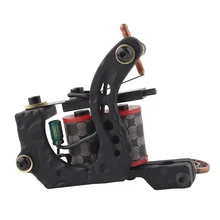 Ручная работа черная сталь, татуировочная машинка высокого качества катушки татуировки машина для liner Shader