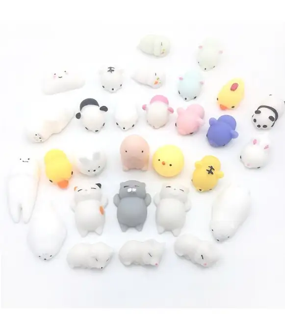 5PCS Squishy Toy Cute Animal Antistress Ball Squeeze Mochi Rising Toys Abreact Soft Sticky Stress Relief Toys Funny Gift 2