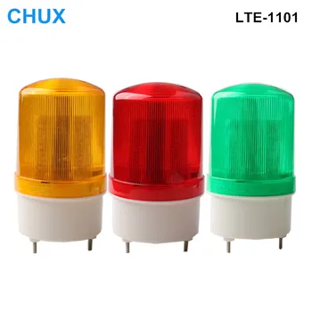 

Strobe Signal Warning Lamp LTE-1101 12V 24V 220V Rotating Sound light LED Light small Flashing Light Security Alarm