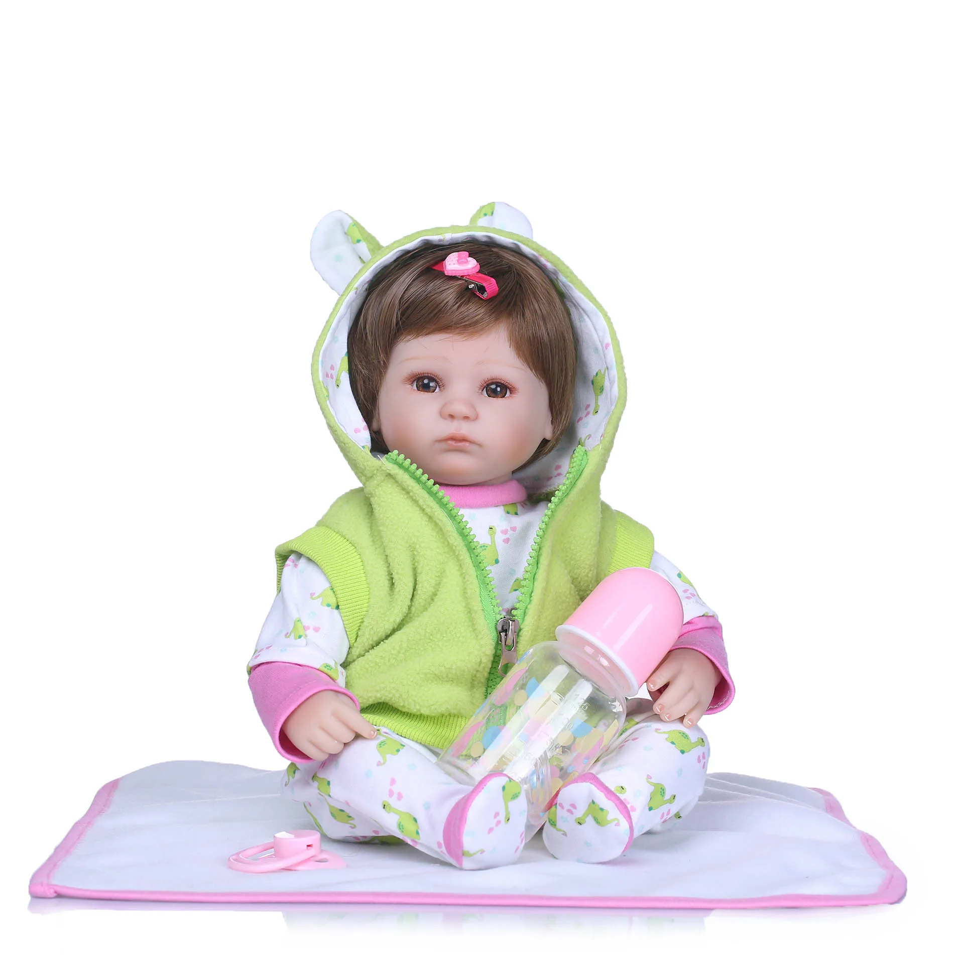 

Sleeping Silicone Doll Baby 40CM 14inch NPK Doll Bebe Reborn Dolls Girl Lifelike Reborn Doll Fashion Boy Newborn Reborn Babies