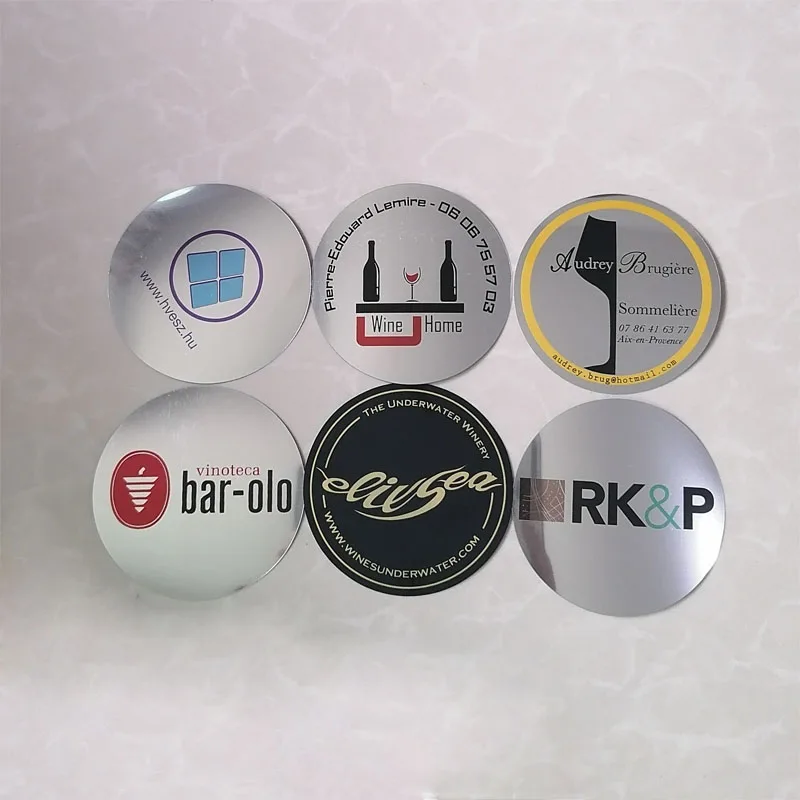 CustomizedLOGOPrintedOnWinePourerDropStopPouringDiscWine