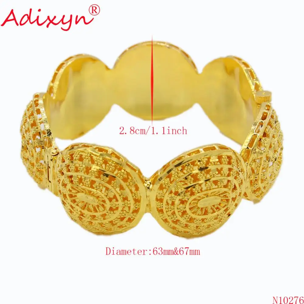 Adixyn Эфиопский золотой браслет для женщин Свадебные браслеты невесты цвет
