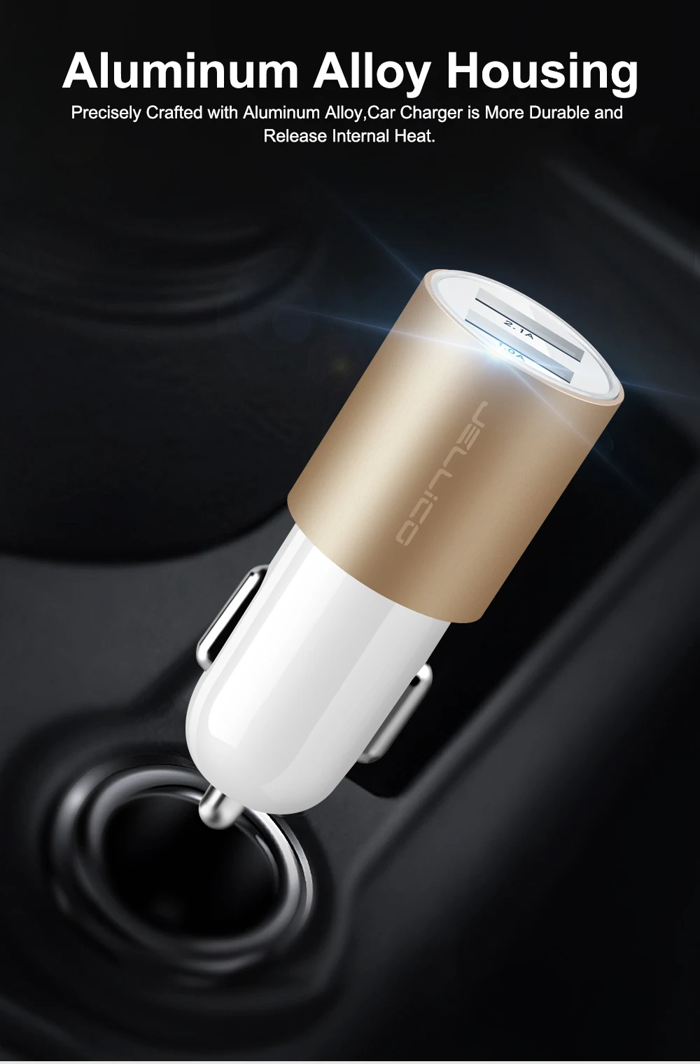 Автомобильное зарядное устройство с двумя USB портами 3 1 А светодиодный дисплей