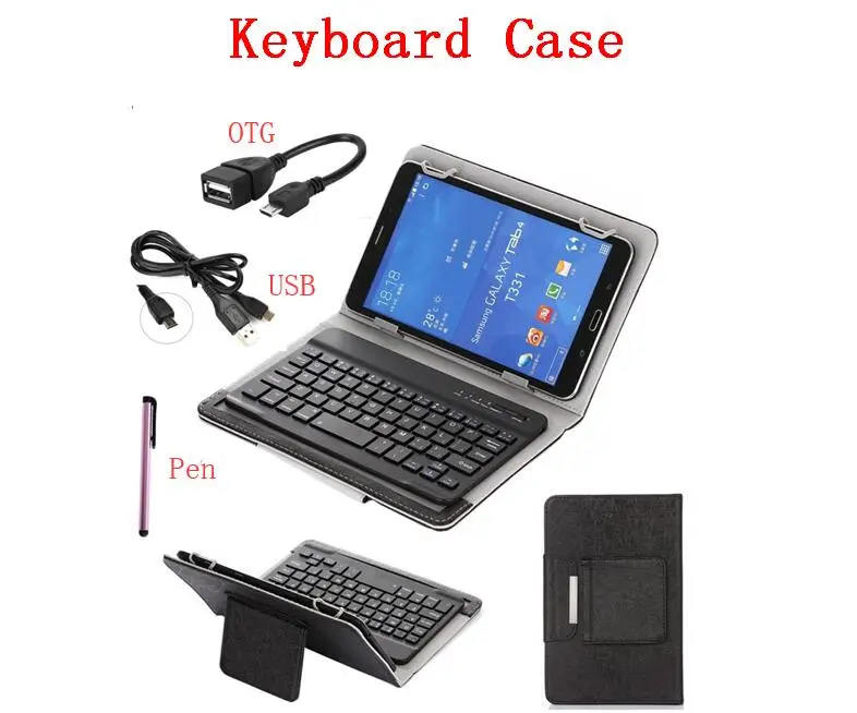 

Magnetic Case Bluetooth Keyboard for Samsung Galaxy Note 8.0 GT N5100 N5110 8 Inch Tablet Keyboard Flip Stand PU Cover + Pen