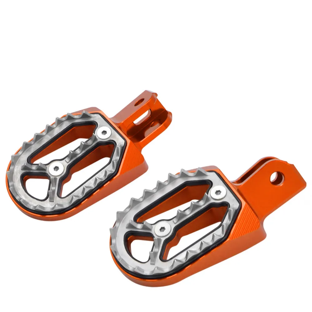 CNC подножки педали мотокросса для Honda CRF230 L/F CRF 230 CRF230L CRF230F запчасти Пита Байк мотоцикл Подножки - Цвет: Orange