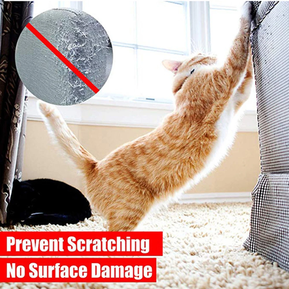 

Pet Cat Sofa Protection Adhesive Tape Cat Anti-Scratch Protective Film Training Scotch Tape Home Sofa Floor Sticker Easy To Use