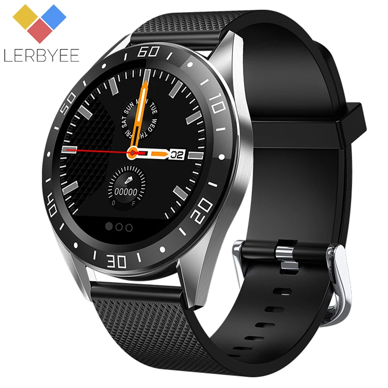 

Lerbyee GT105 Bluetooth Smart Watch Waterproof Heart Rate Blood Pressure Stopwatch Alarm Clock Fitness Watch for iOS Android