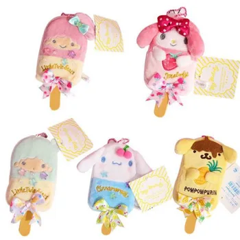 

1 Pc New Cartoon My Melody Pudding Cinnamoroll Dog Ice Cream Plush Pendant Doll Soft Stuffed Animals Plush Toys Kids Girls Gift