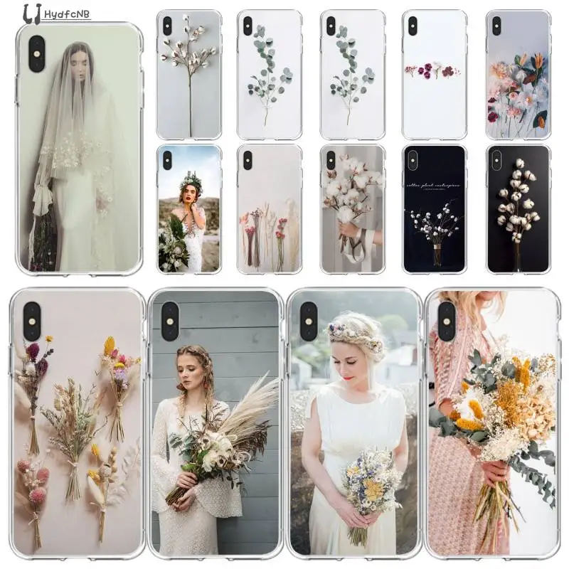 

LJHYDFCNB Wedding flowers TPU Soft Phone Case for iPhone 11 pro XS MAX 8 7 6 6S Plus X 5 5S SE XR cover