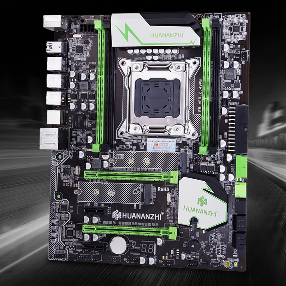Huananzhi X79 материнская плата LGA2011 ATX USB3.0 SATA3 PCI-E NVME M.2 SSD Поддержка REG ECC памяти и Xeon