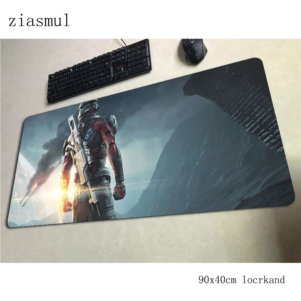 Mass effect коврик для мыши 90x40 см коврики для мыши pc лучший игровой коврик для мыши геймер 3d большие персонализированные коврики для мыши Коврик для клавиатуры