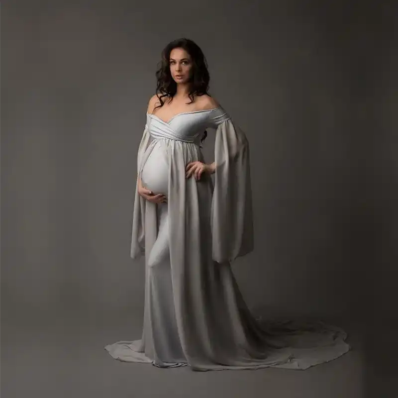 maternity jersey maxi dress