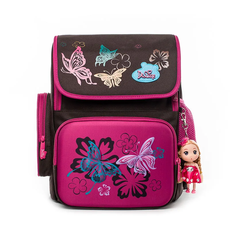 Delune, Детские высококачественные школьные сумки с 3D рисунком кота для мальчиков и девочек, детские ортопедические рюкзаки для путешествий, школьные рюкзаки, сумки - Цвет: 2011