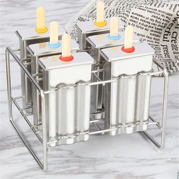 

Popsicle Mold 304 Stainless Steel DIY Homemade Popsicle Holder Non-toxic Ice Cream Making Popsicle Ice Cream Mold with Sticks