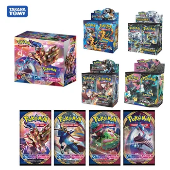 

New 324pcs Sword Shield TCG:Pokemon Pokeball Card Sun&Moon Booster Box Trading Card Game Kids Collection Toys