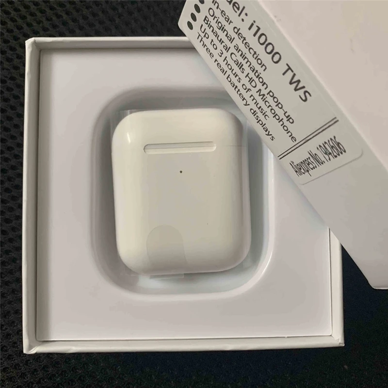 Volume Control i1000 Tws Wireless Bluetooth Earphones Smart Sensor Super Bass PK i1000 i2000 i9000 i50000 TWS For iPhone11