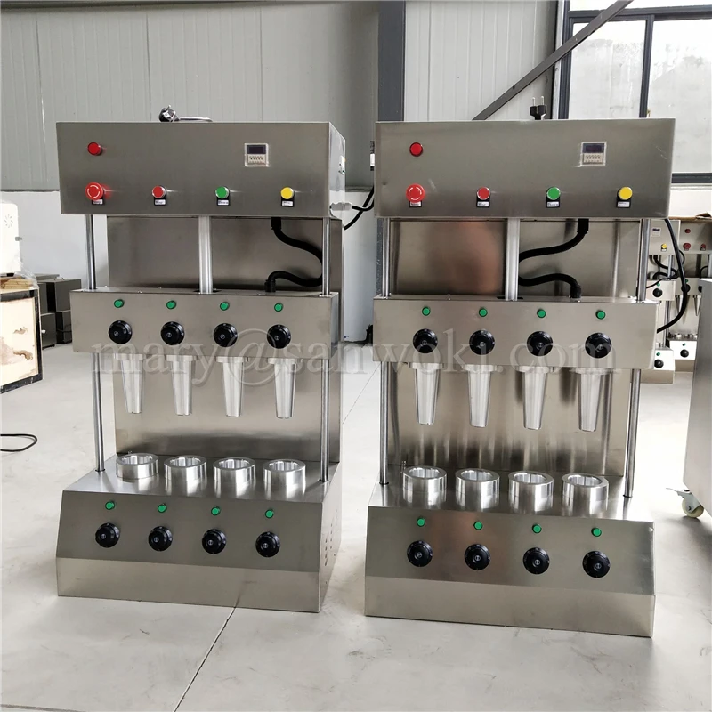 

Customized Cone Pizza machine Commercial automatic stainless steel for pizza cone machine with 4 Cones 16*7*0.5cm